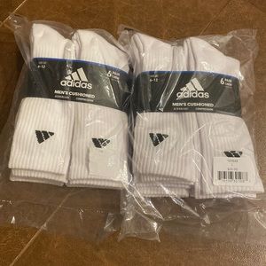 Adidas men’s crew socks bundle 2 pack / 12 pairs NWT